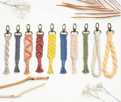 Handwoven Boho Keychain