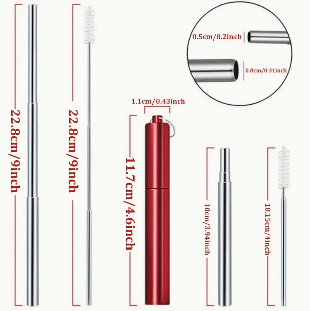 Reusable Straw Set