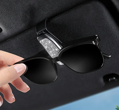 Rhinestone Sun Visor Clip