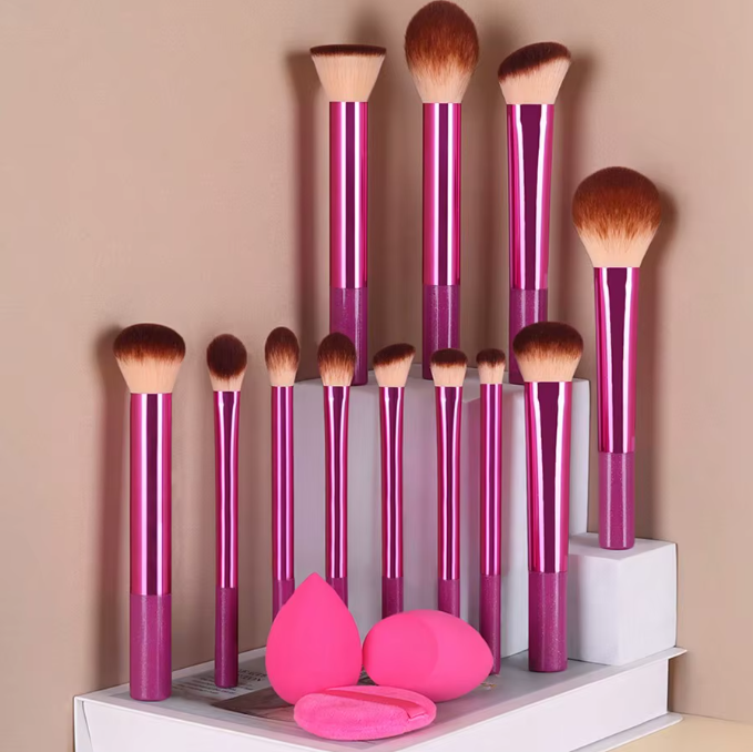 Assorted Colour Makeup Brush Sets