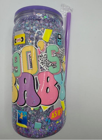 Pre-Made 16oz Snowglobe Tumblers – Ready to Ship