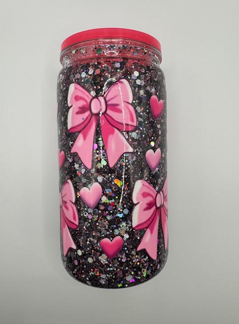 Pre-Made 16oz Snowglobe Tumblers – Ready to Ship