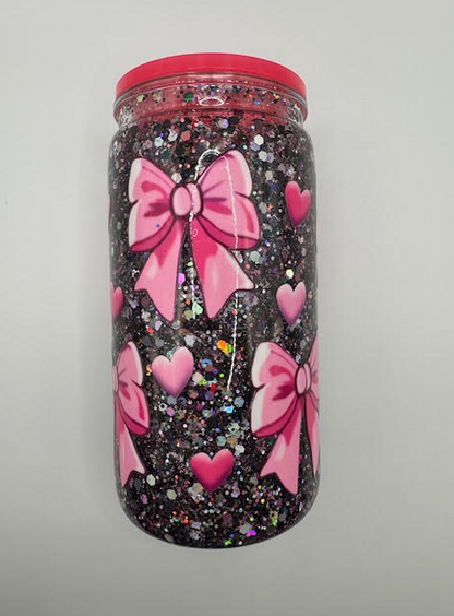 Pre-Made 16oz Snowglobe Tumblers – Ready to Ship