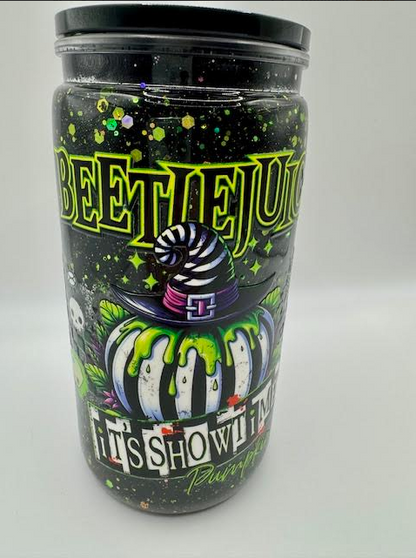 Pre-Made 16oz Snowglobe Tumblers – Ready to Ship