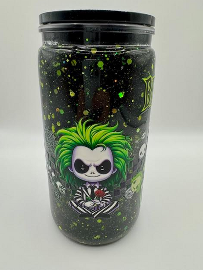 Pre-Made 16oz Snowglobe Tumblers – Ready to Ship