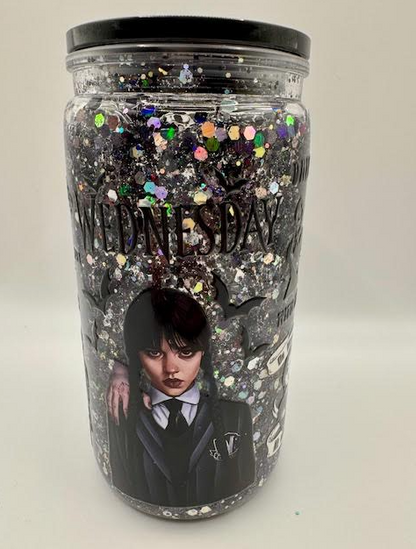 Pre-Made 16oz Snowglobe Tumblers – Ready to Ship