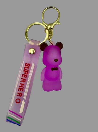 S&S Superhero Bear Keychain