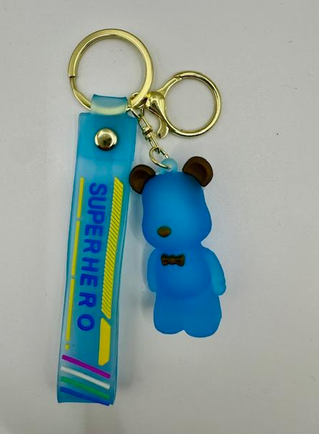 S&S Superhero Bear Keychain