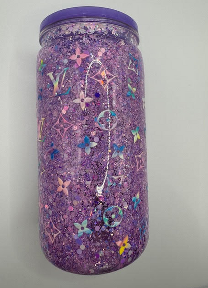 Pre-Made 16oz Snowglobe Tumblers – Ready to Ship