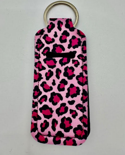 Cute Pattern Hand Sanitizer Keychain Holder