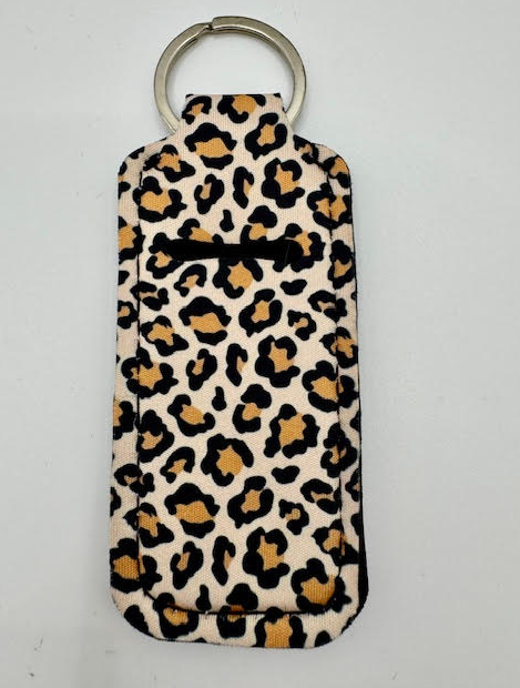 Cute Pattern Hand Sanitizer Keychain Holder