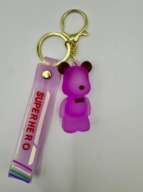S&S Superhero Bear Keychain