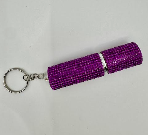 Bling Perfume Bottle Keychain