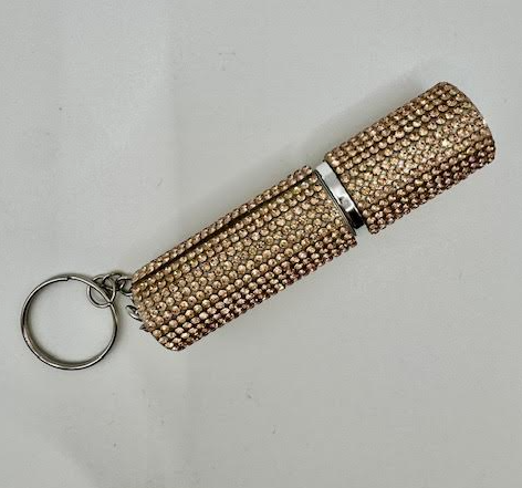 Bling Perfume Bottle Keychain