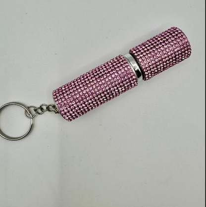 Bling Perfume Bottle Keychain