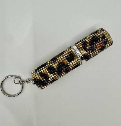 Bling Perfume Bottle Keychain