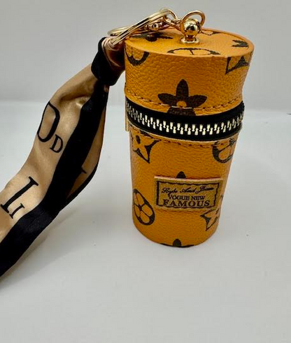 Leather Bucket Keychain