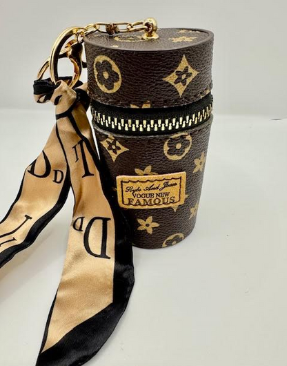 Leather Bucket Keychain