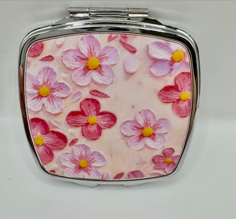 Blossom Petal Compact Mirror