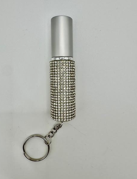 Bling Perfume Bottle Keychain